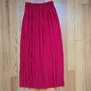Banana Republic Vibrant Red Maxi Skirt